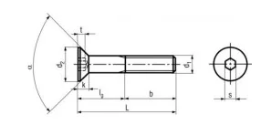 ASME B18.3-hexagoncountersunk Dimensions