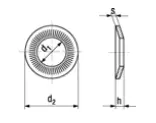 BN 13292 rib washer dimensions