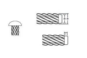 Dimensions of BS4174 hammer drive