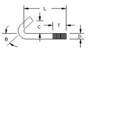 Custom Bent Bolt Dimensions