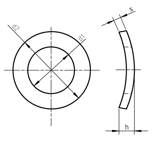 DIN 137A wave washer dimensions