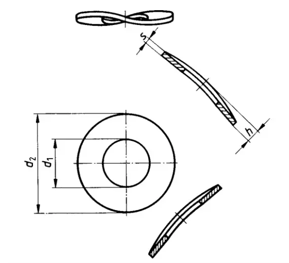 DIN 137B - wave washer dimensions