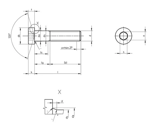 self tapping screw pan philips head type ab - DIN 7984 dimensions