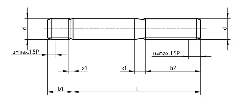 DIN 938 Dimensions