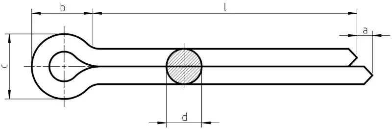 Dimensions of DIN 94 Split pins